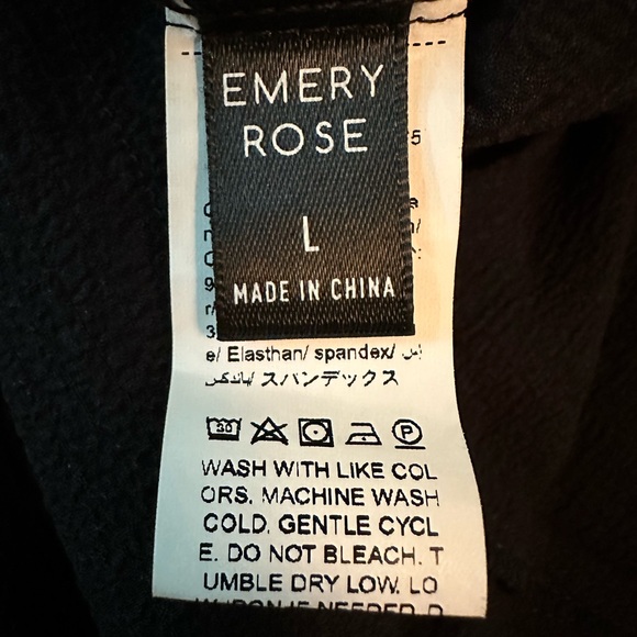 Emery Rose Women’s Black Overalls Size Large - Picture 6 of 8